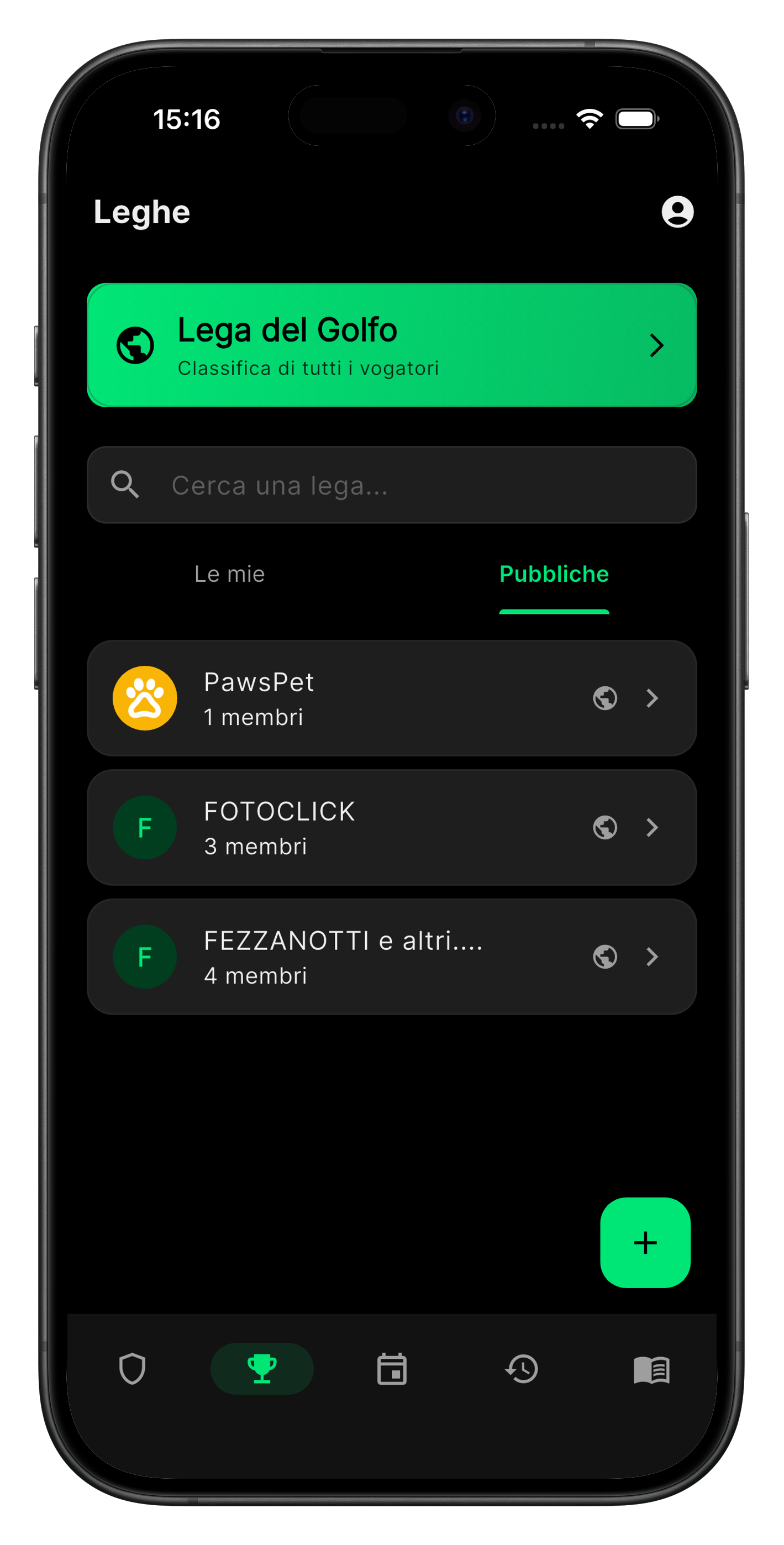 Screenshot 2 of the FantaPalio del Golfo app