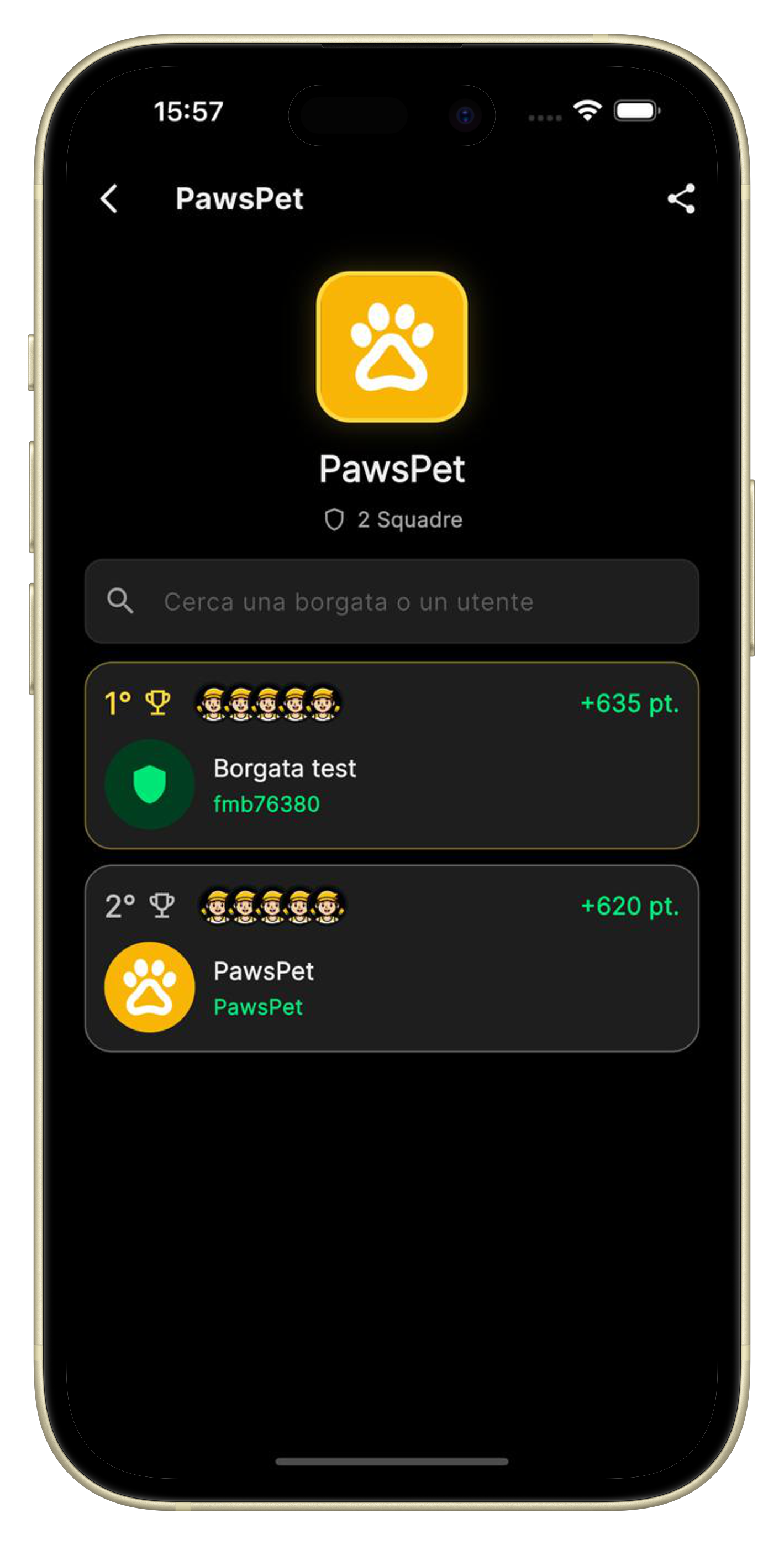 Screenshot 3 of the FantaPalio del Golfo app